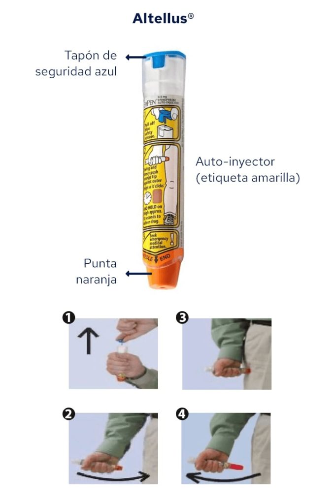 Adrenalina autoinyectable Altellus. Alergia. Anafilaxia